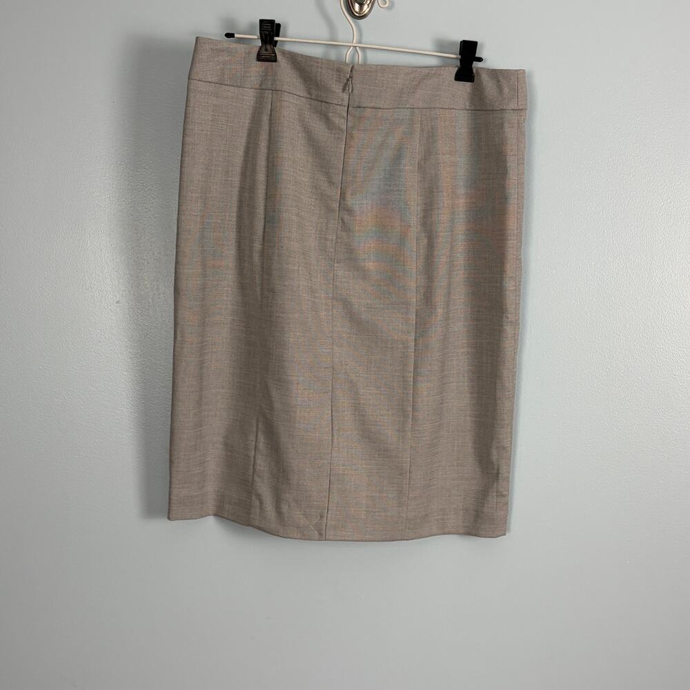 Career work wear Ann Taylor Factory Grey Skirt Pencil straight 12 New